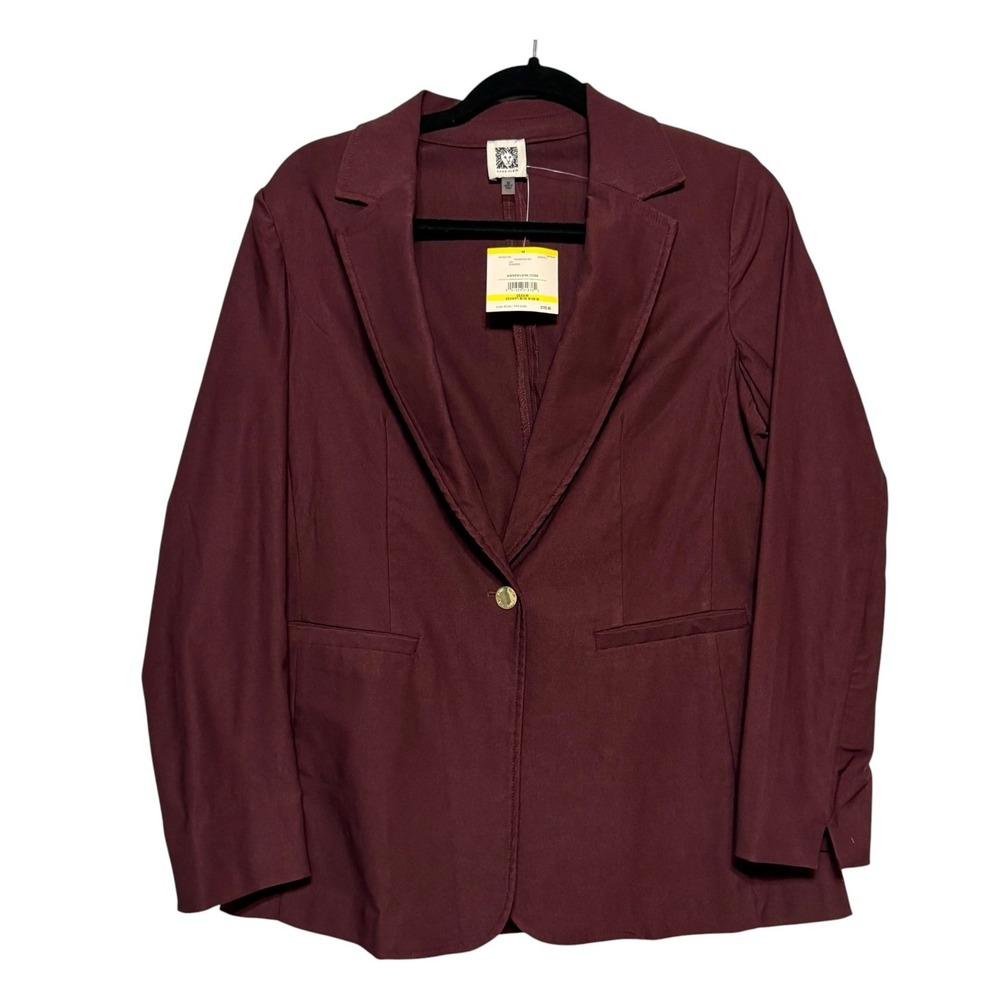 NWT Anne Klein Old Money Quiet Luxury Women's Blazer Size M Office Siren Preppy